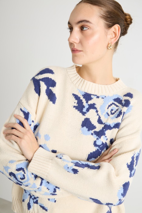 Jersey con motivo floral