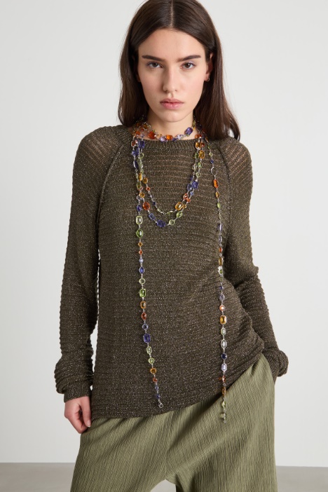 Metallic yarn jumper Intrend