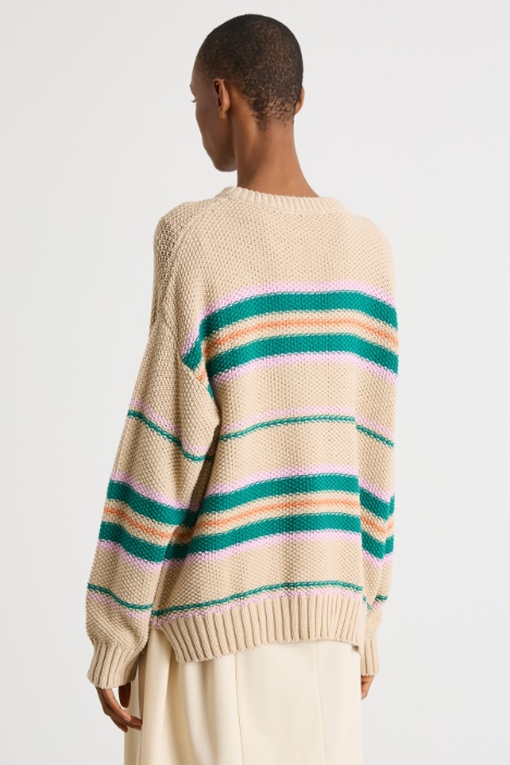 Maglia oversize con fantasia