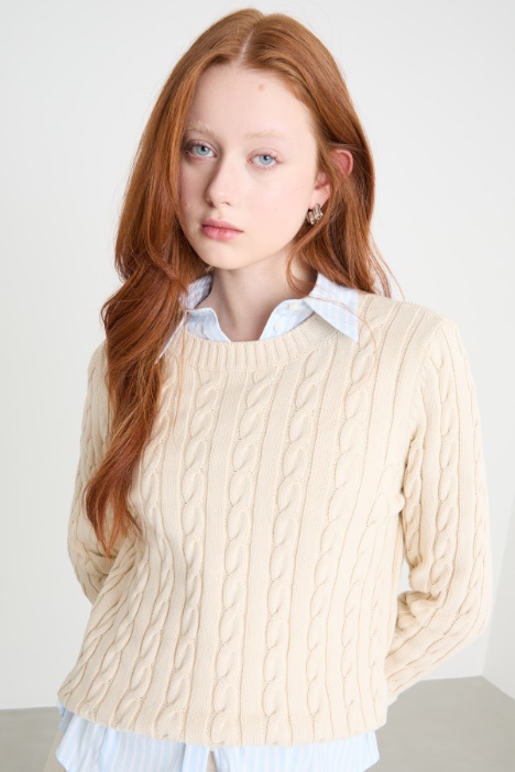 Maglia a trecce Intrend