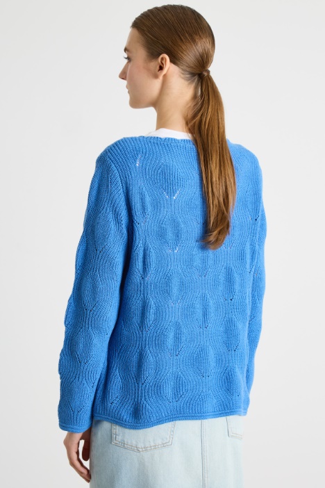 Maglia con scollo smerlato