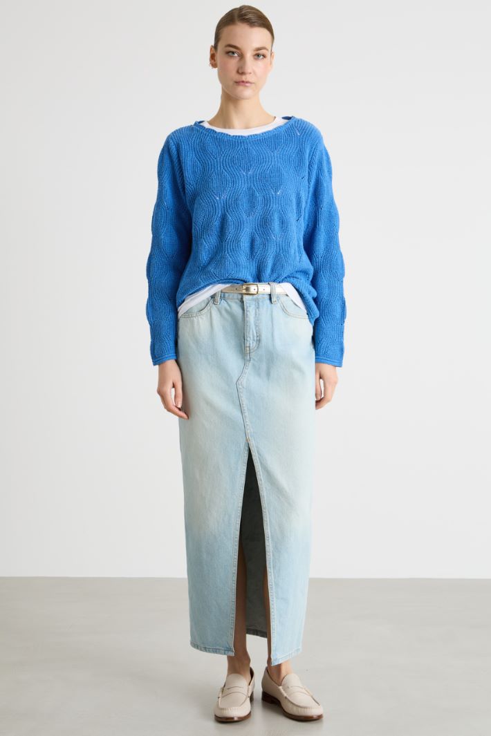 Maglia con scollo smerlato Intrend