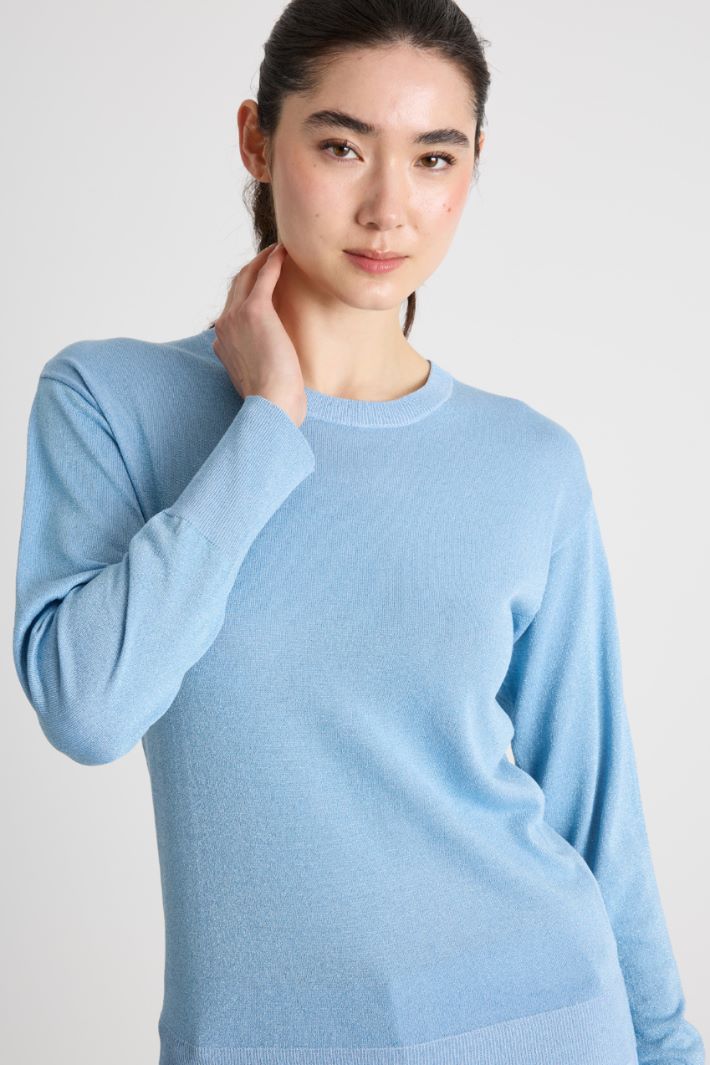 Straight-fit crew-neck jumper Intrend - 3