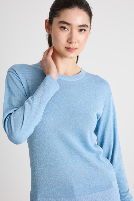 Maglia girocollo dritta