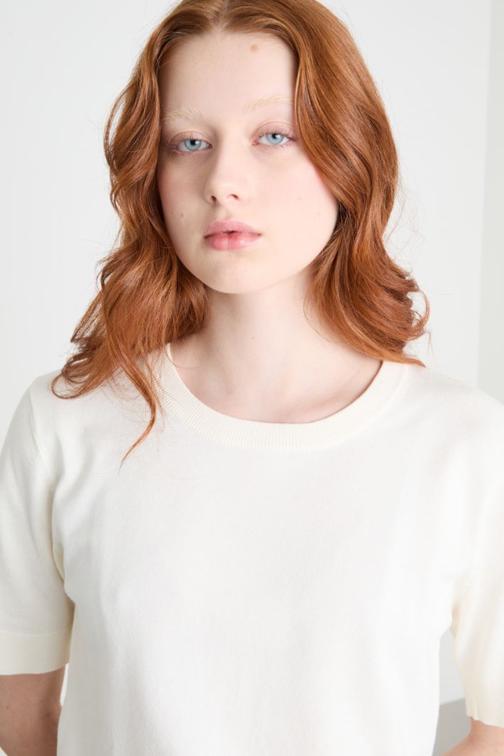 Short-sleeve knit top Intrend - 3