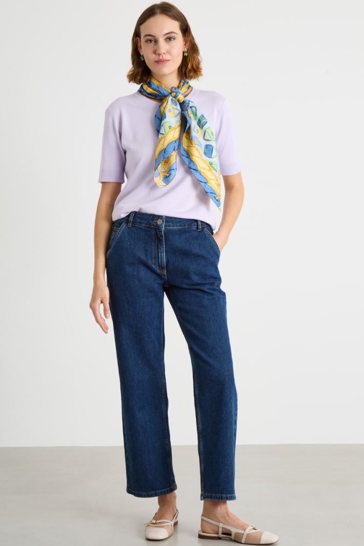 Short-sleeve knit top Intrend