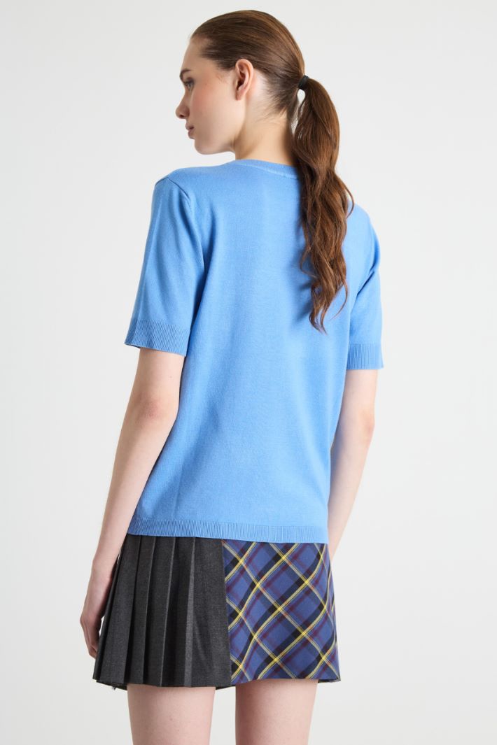 Short-sleeve knit top Intrend - 4