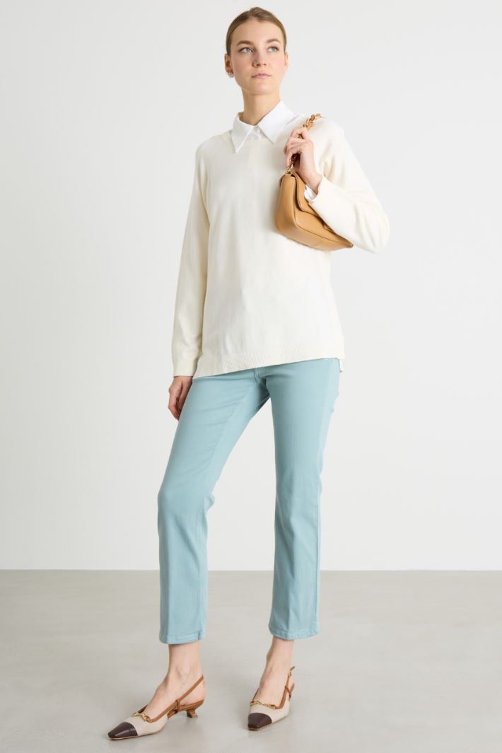 Asymmetric hem jumper Intrend