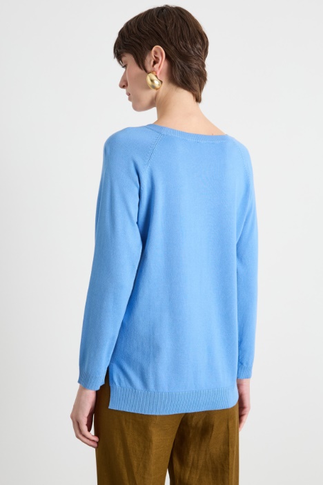 Maglia con fondo asimmetrico