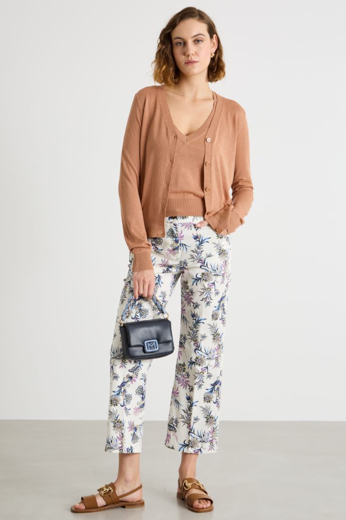 Silk and linen twin-set Intrend