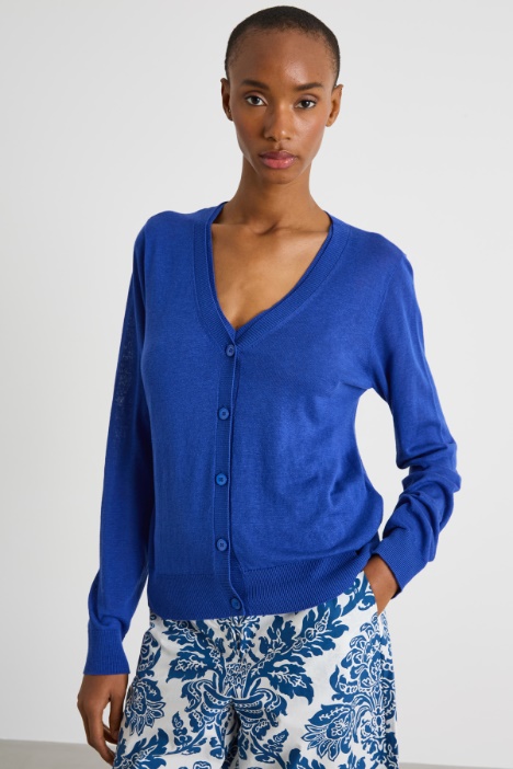 Silk and linen twin-set Intrend