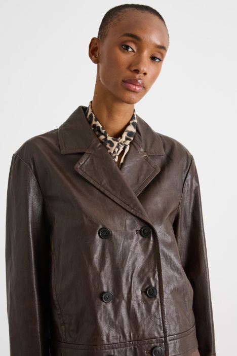 Chaqueta cruzada boxy