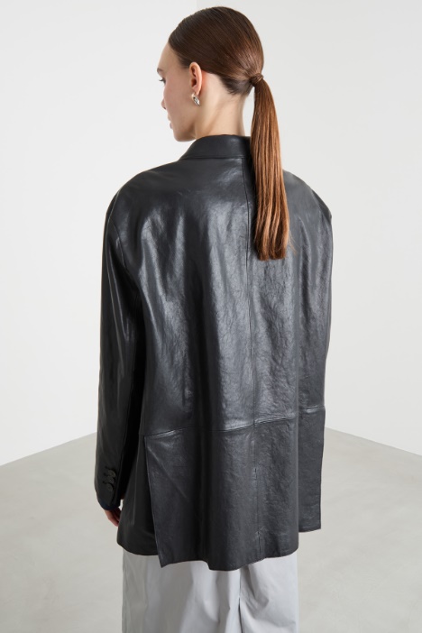 Blazer oversize de botonadura sencilla