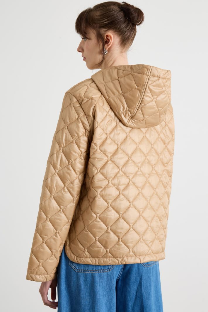 Hooded short padded jacket Intrend - 4