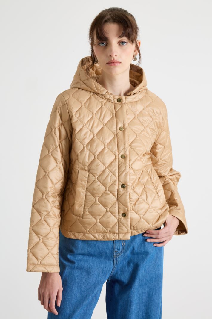 Hooded short padded jacket Intrend - 2