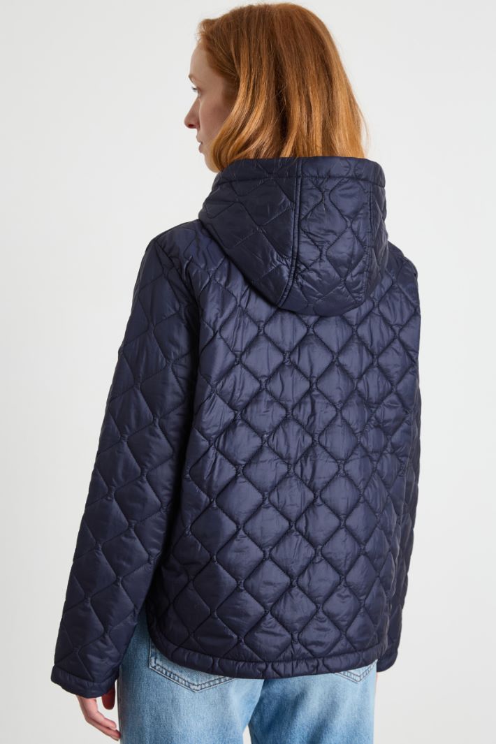 Hooded short padded jacket Intrend - 4