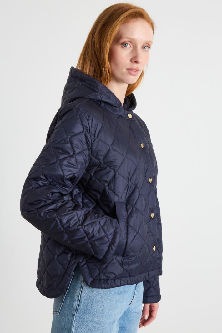 Hooded short padded jacket Intrend - 2