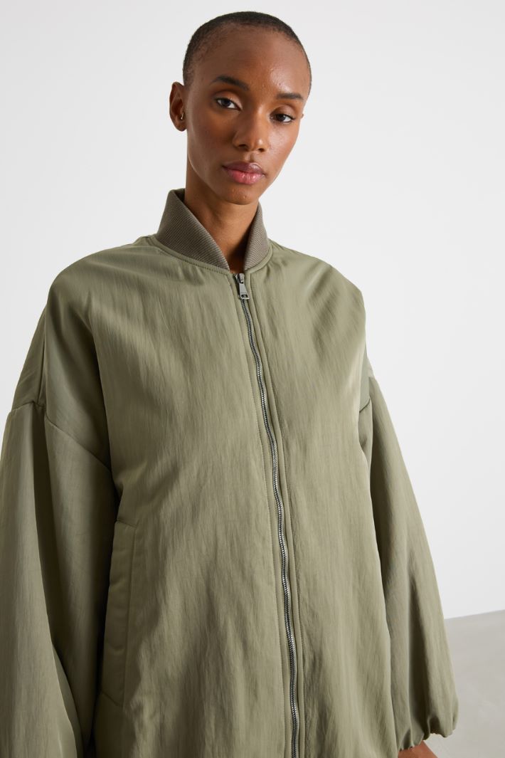 Water-repellent twill bomber jacket Intrend - 3