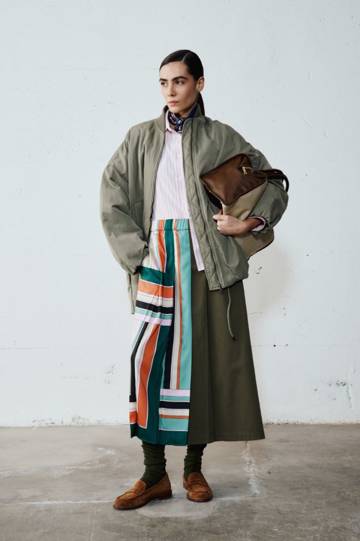 Water-repellent twill bomber jacket Intrend - 5