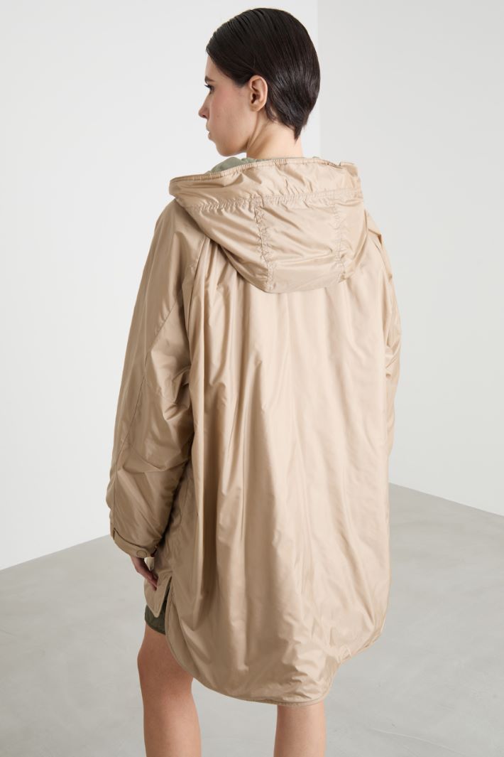 Reversible Water-Repellent Technical Canvas Parka Intrend - 5