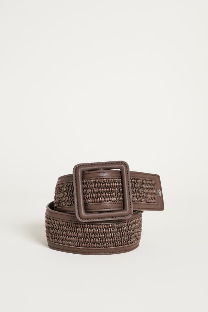 Cintura effetto rafia Intrend