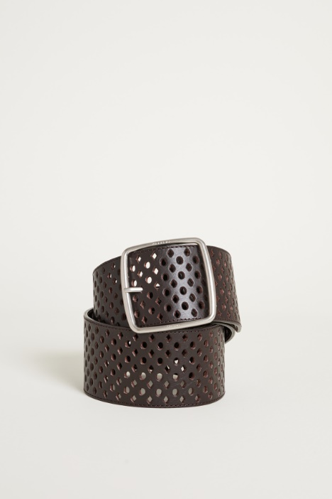 Cintura in pelle traforata Intrend