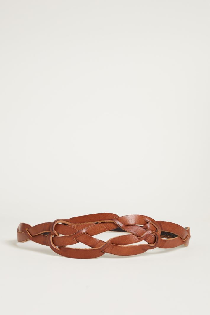 Cintura in pelle intrecciata Intrend