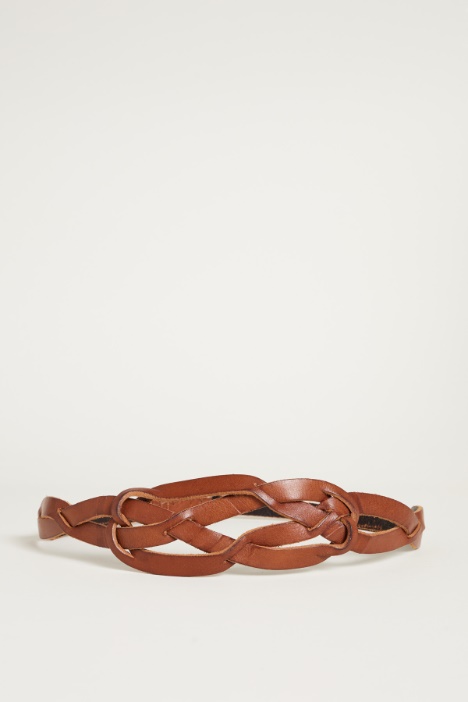 Cintura in pelle intrecciata Intrend