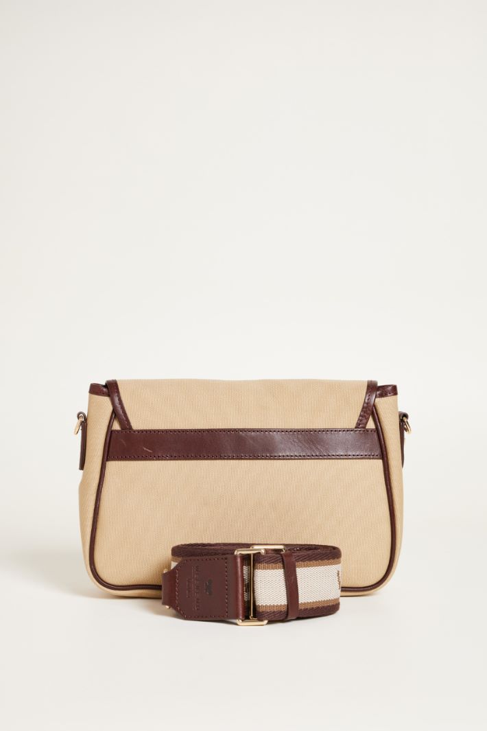 Borsa in tela e pelle Intrend - 3