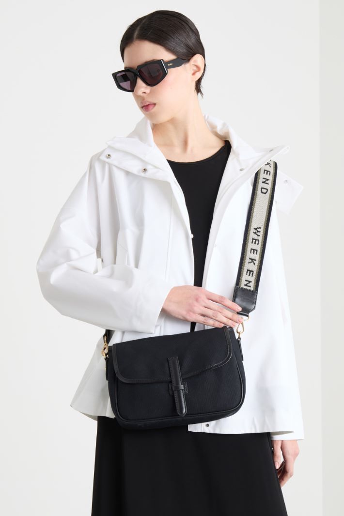 Borsa in tela e pelle Intrend - 5