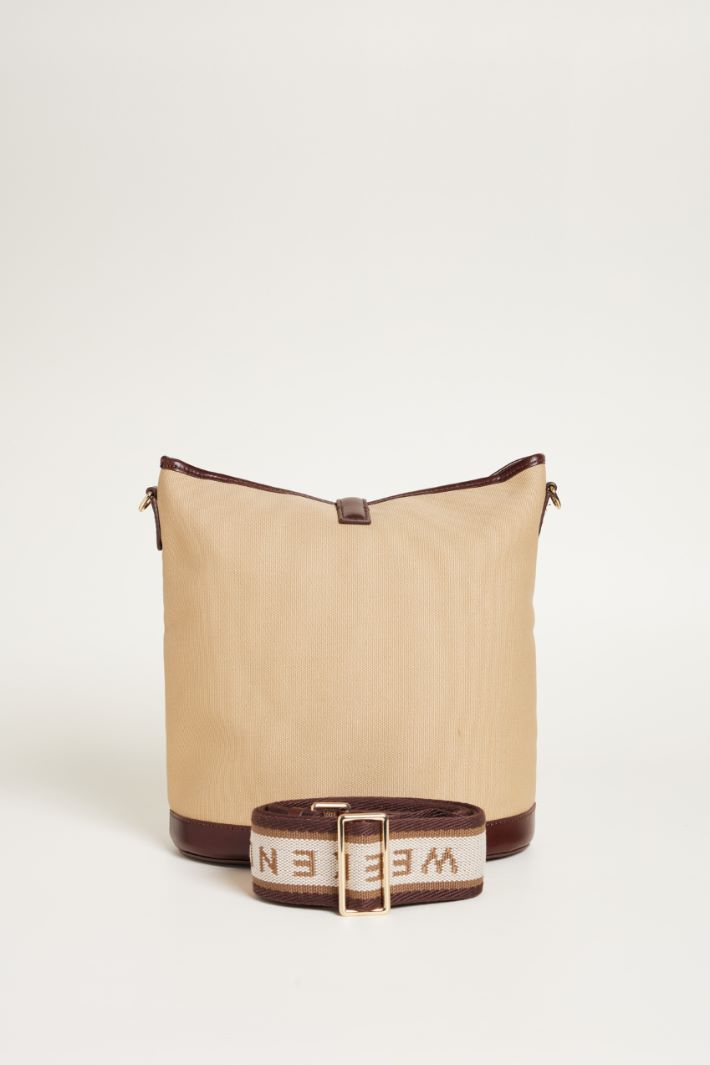 Secchiello in tela e pelle Intrend - 3