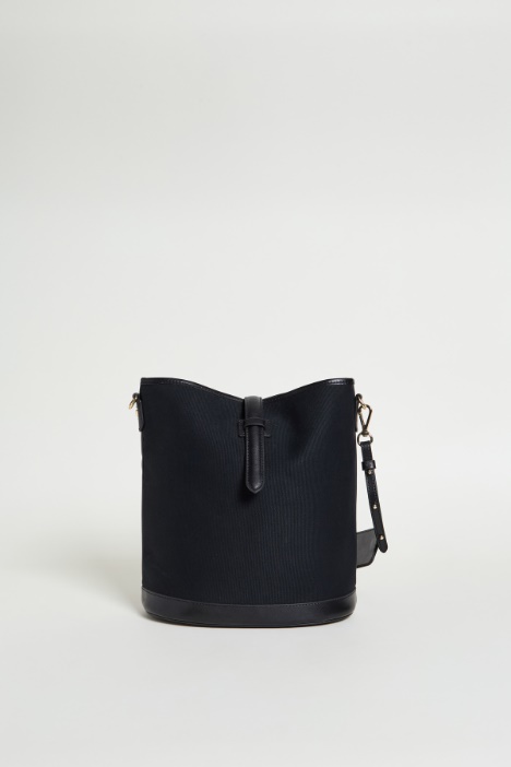 Secchiello in tela e pelle Intrend