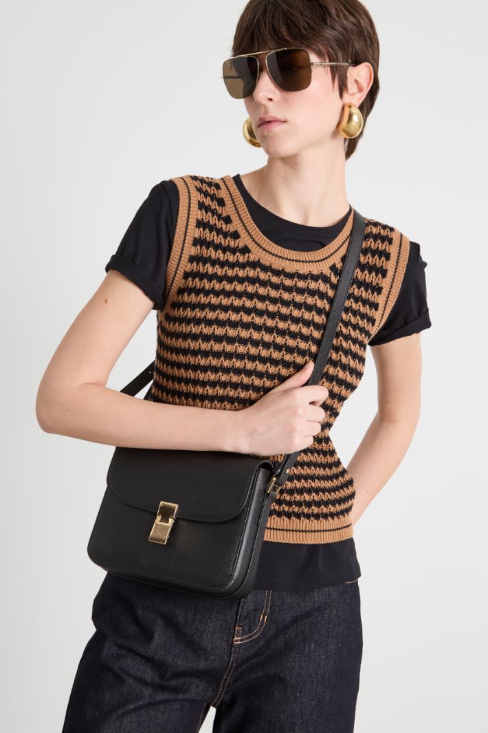 Borsa in tessuto spalmato Intrend - 5