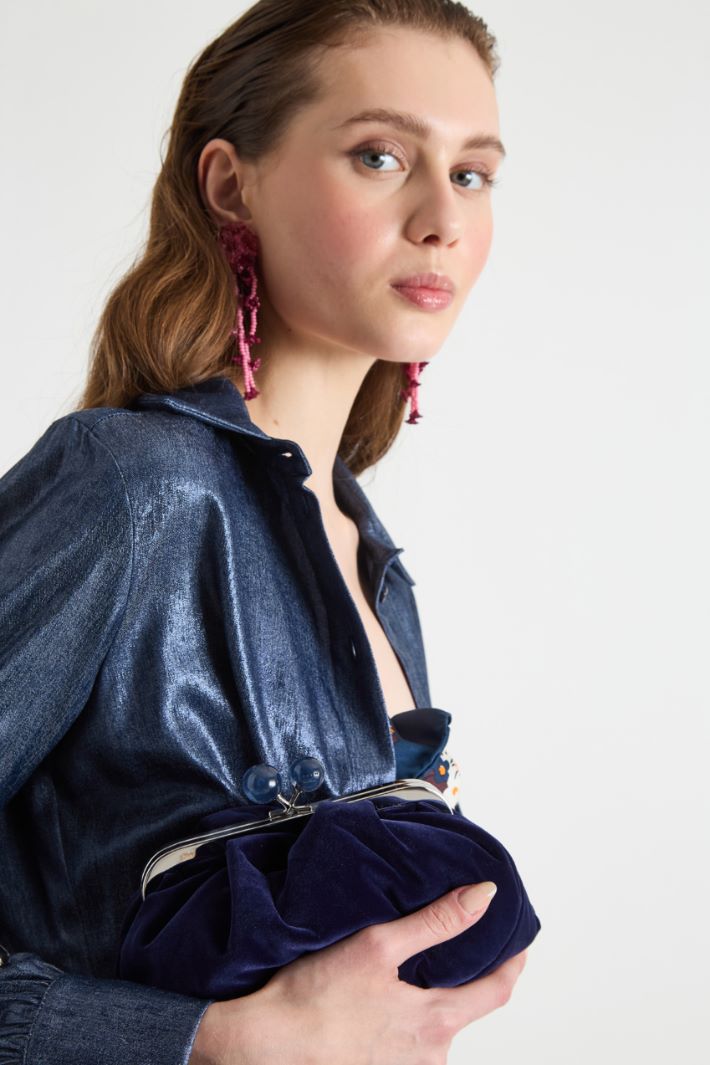 Velvet clutch Intrend - 5