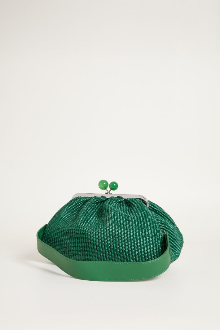 Clutch in tessuto effetto rafia Intrend - 2