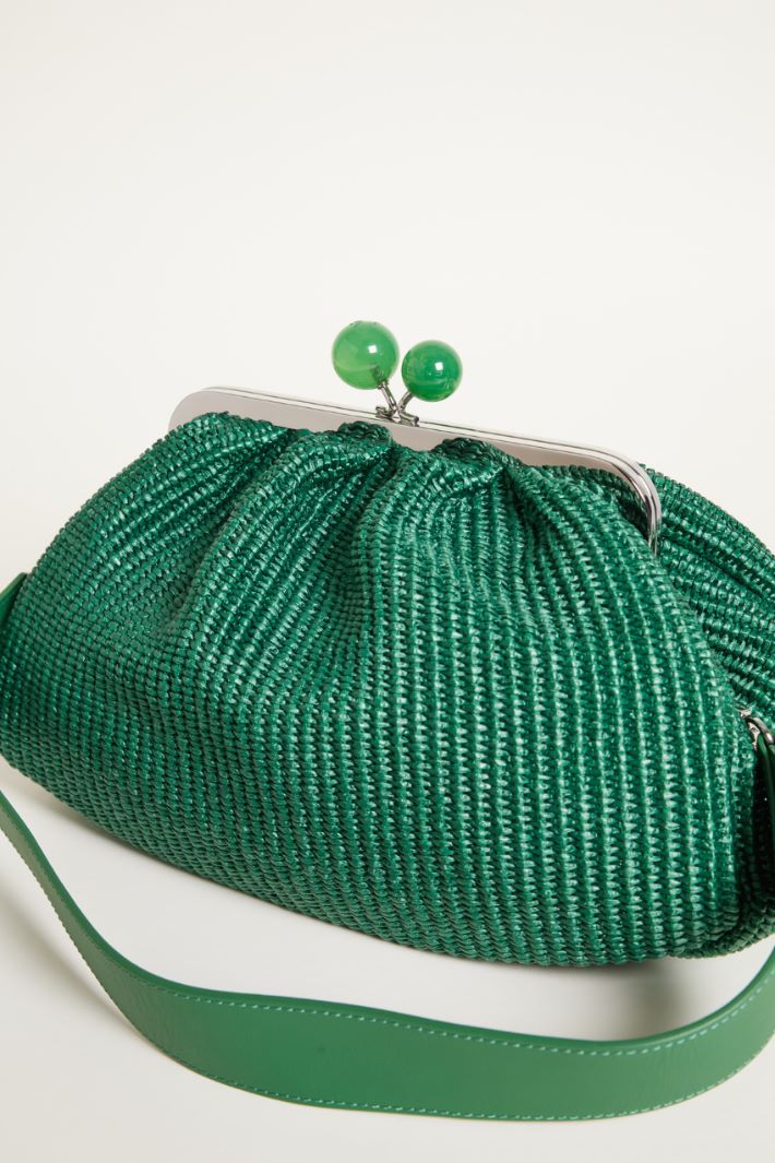 Clutch in tessuto effetto rafia Intrend - 4