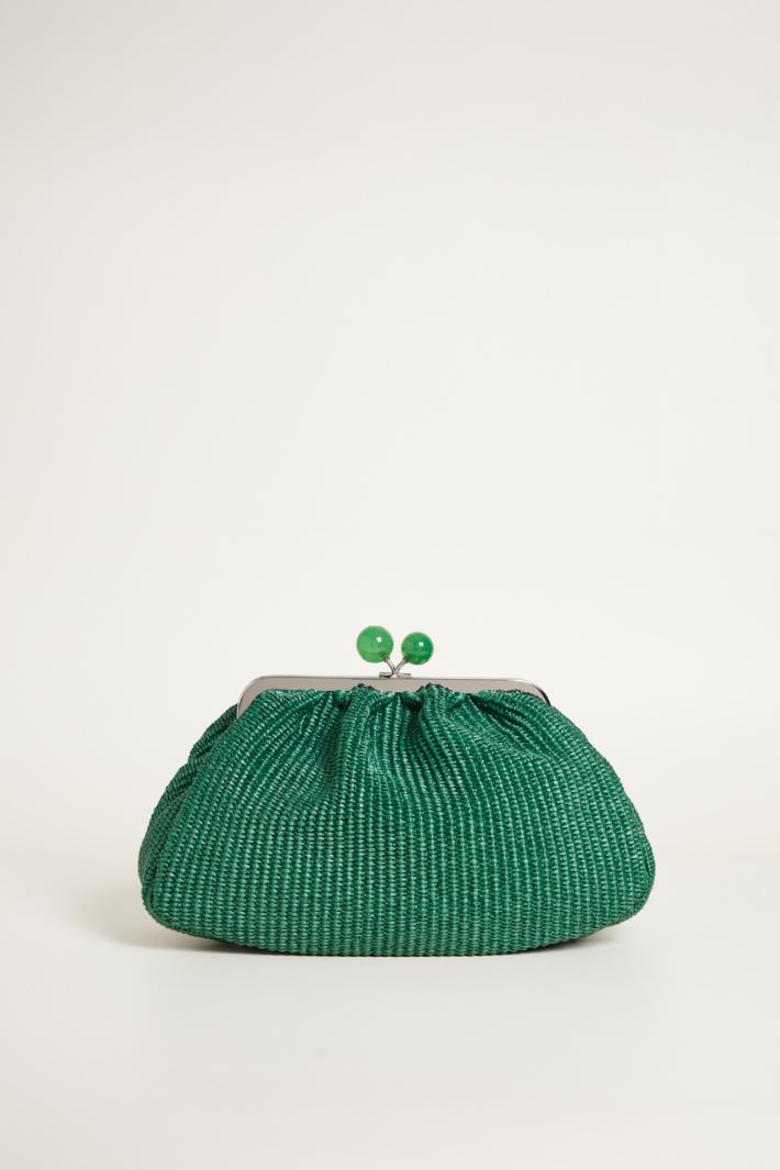 Clutch in tessuto effetto rafia Intrend