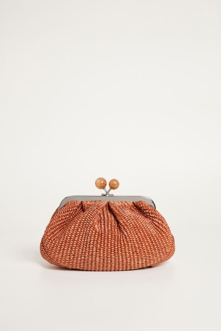 Raffia-effect clutch Intrend