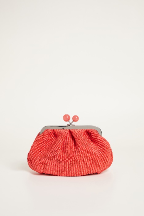 Raffia-effect clutch Intrend