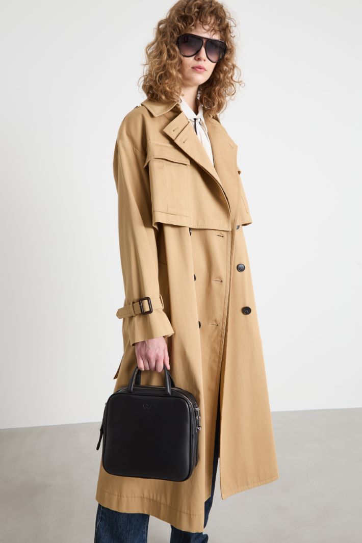 Borsa a bauletto piccola in pelle Intrend - 5