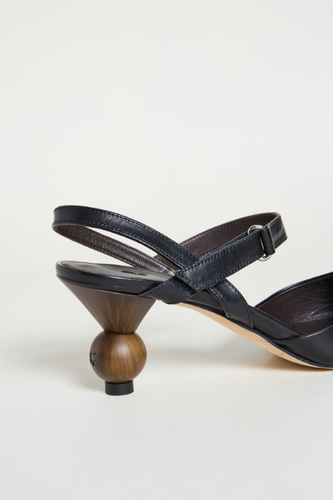 Slingback con tacco boule