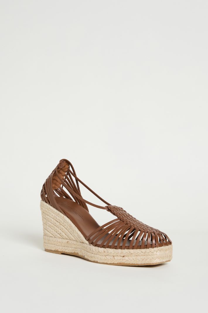 Woven leather sandals Intrend - 2