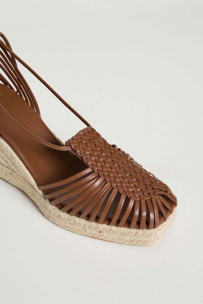 Woven leather sandals Intrend - 4