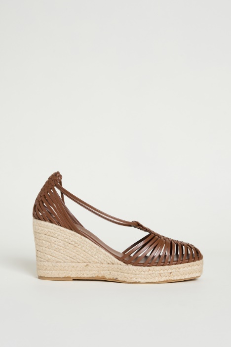 Woven leather sandals Intrend