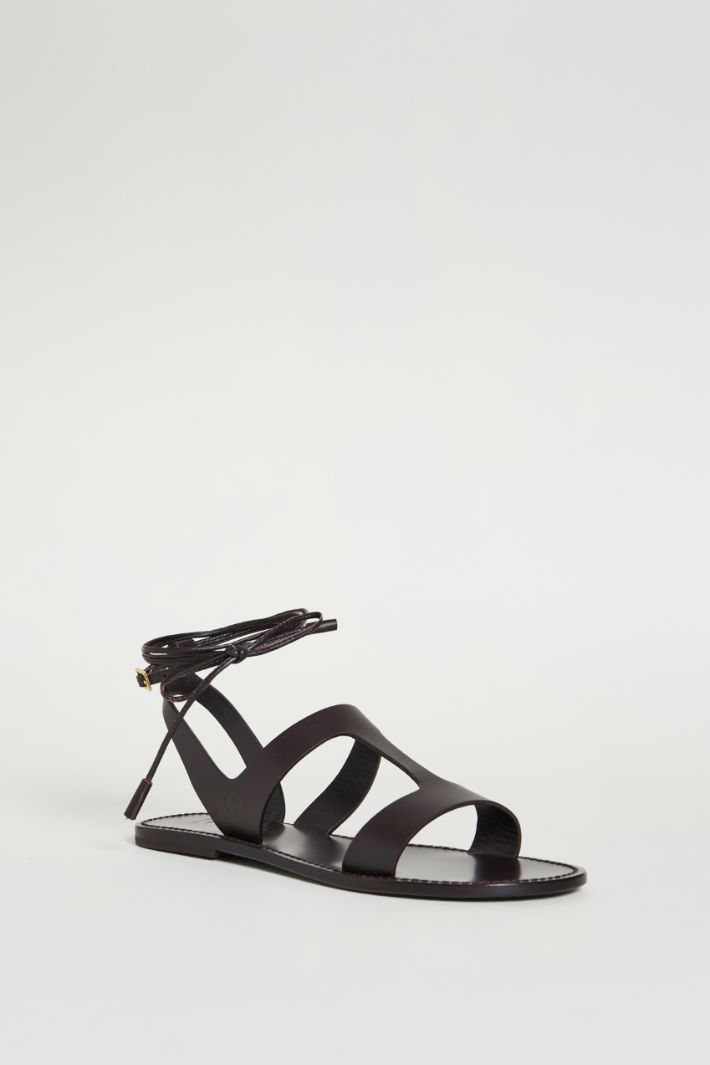 Lace-up leather sandals Intrend - 2
