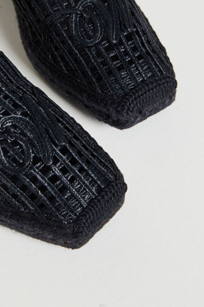Raffia-effect espadrilles Intrend - 4