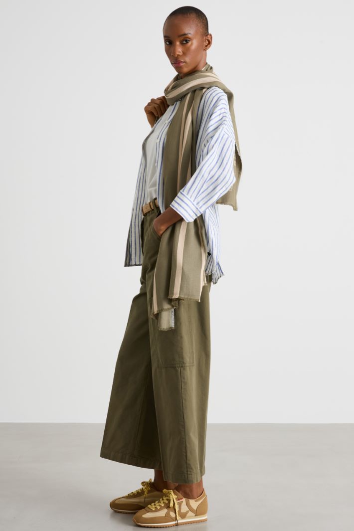 Viscose and cotton jacquard stole Intrend - 2