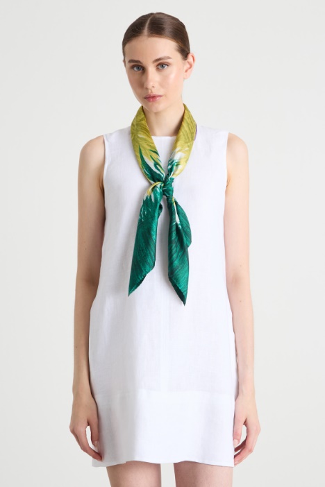 Printed silk twill scarf Intrend