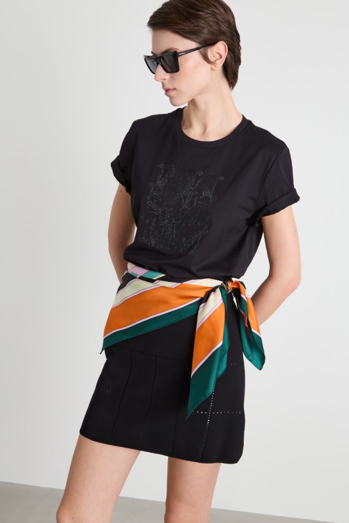 Foulard in seta stampata Intrend