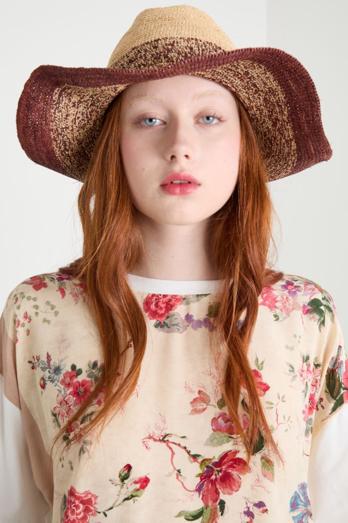 Dégradé raffia hat Intrend